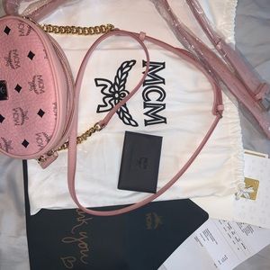 MCM Belt Bag with Cross Body Strap!